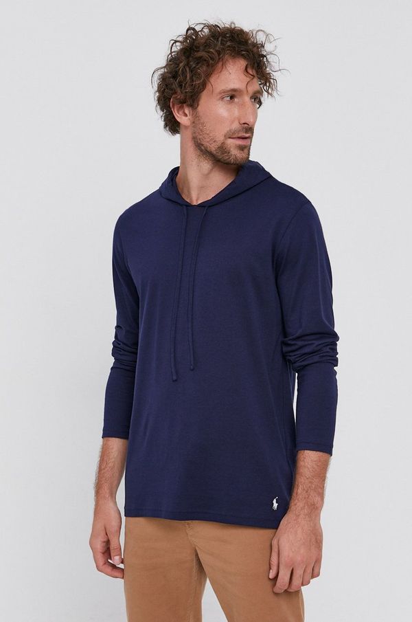 Polo Ralph Lauren Pamučna majica dugih rukava Polo Ralph Lauren boja: tamno plava, 714844760001