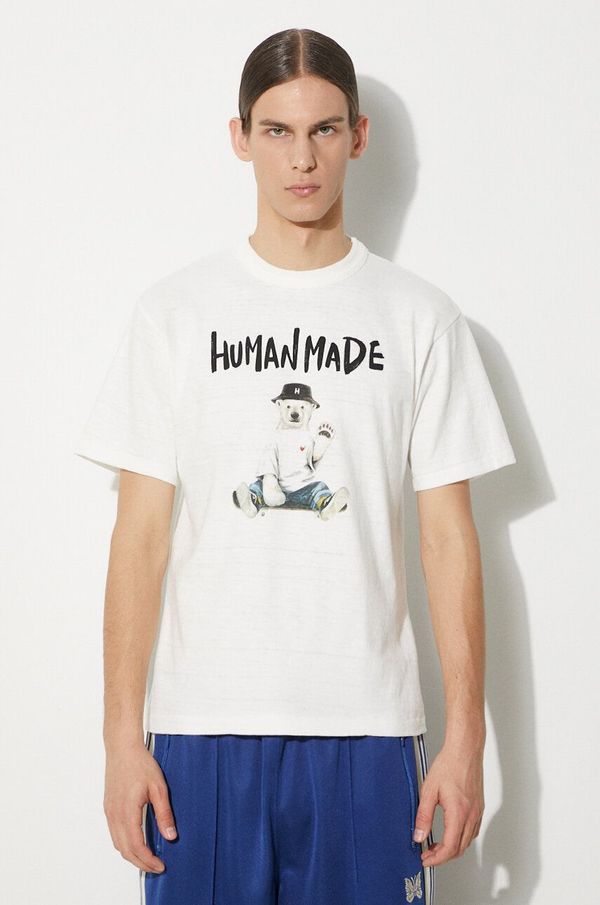 Human Made Pamučna majica Human Made Graphic za muškarce, boja: bijela, s tiskom, HM27TE016