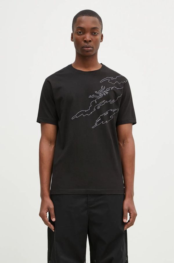 Maharishi Pamučna majica Maharishi Dpm: Sparse Bonsai T-Shirt za muškarce, boja: crna, s aplikacijom, 5339.BLACK