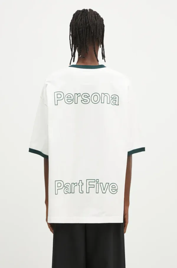 Maison MIHARA YASUHIRO Pamučna majica Maison MIHARA YASUHIRO Leon Embroidery Tee za muškarce, boja: bijela, s tiskom, J14TS771