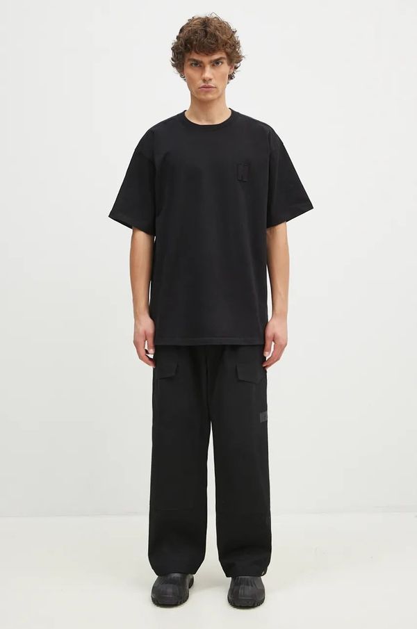 Norse Projects Pamučna majica Norse Projects Simon Loose Organic Heavy Jersey N Patch za muškarce, boja: crna, bez uzorka, N01.0667.9999
