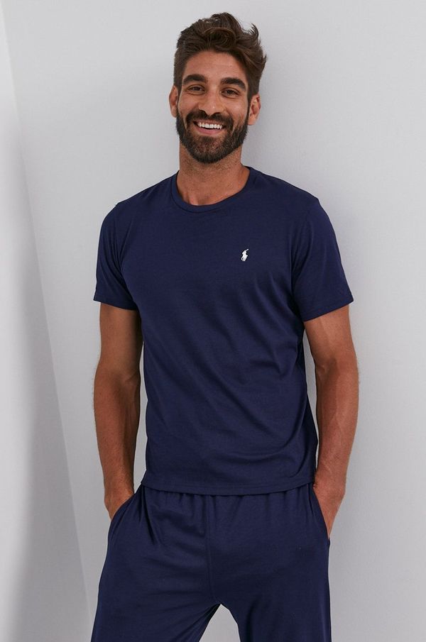Polo Ralph Lauren Pamučna majica Polo Ralph Lauren boja: tamno plava, 714844756002