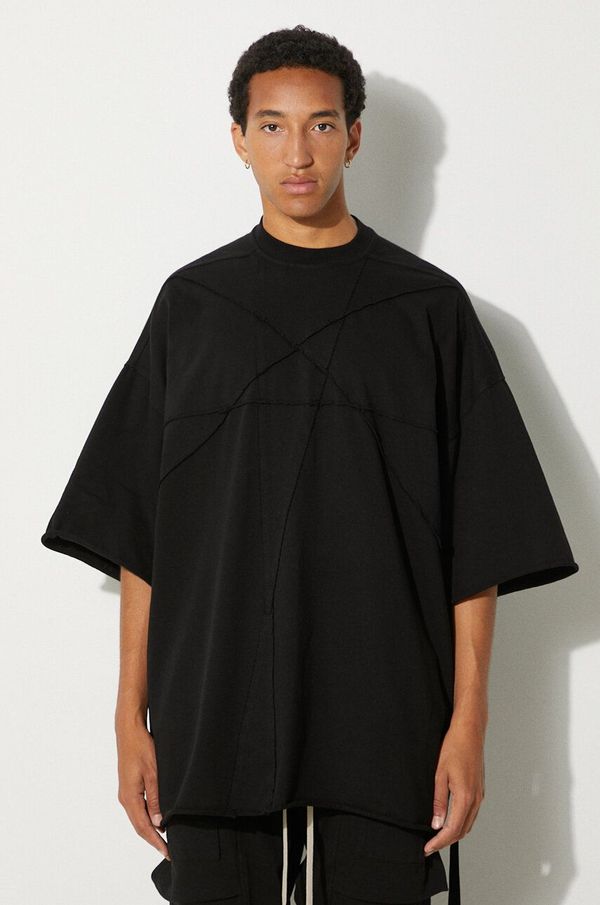 Rick Owens Pamučna majica Rick Owens Tommy T za muškarce, boja: crna, bez uzorka, DU02D2259.RIGET1
