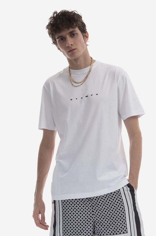 STAMPD Pamučna majica STAMPD boja: bijela, s tiskom, SLA.M3047TE-WHT