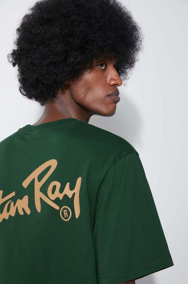 Stan Ray Pamučna majica Stan Ray Stan Tee za muškarce, boja: zelena, s tiskom, SS2400113