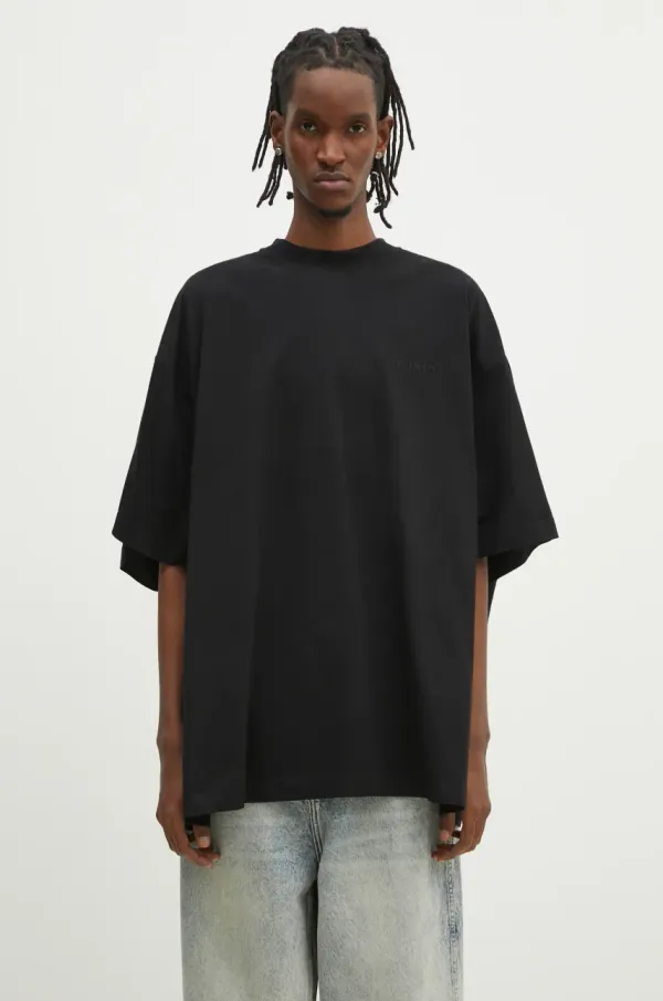 Vetements Pamučna majica VETEMENTS Merged Double Oversized boja: crna, bez uzorka, UA66TR635B