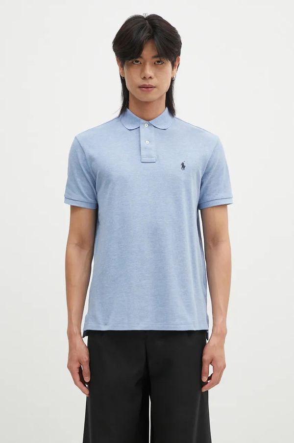Polo Ralph Lauren Pamučna polo majica Polo Ralph Lauren melanž, 710666998