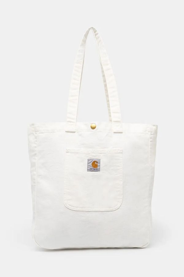 Carhartt WIP Pamučna torba Carhartt WIP Bayfield Tote boja: bež, I031403.D602
