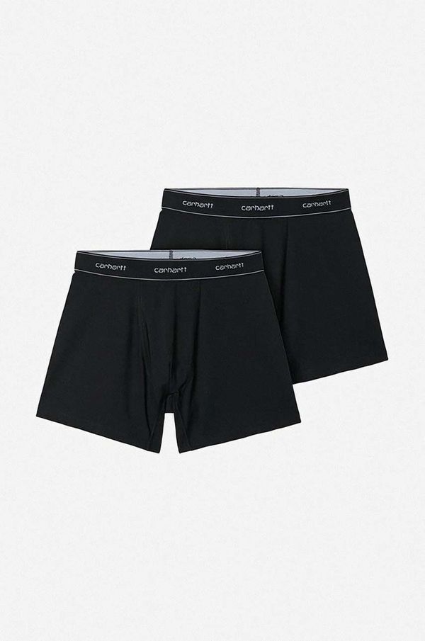 Carhartt WIP Pamučne bokserice Carhartt WIP 2-pack boja: crna, I029375.BLACK.BLAC-BLACK.BLAC