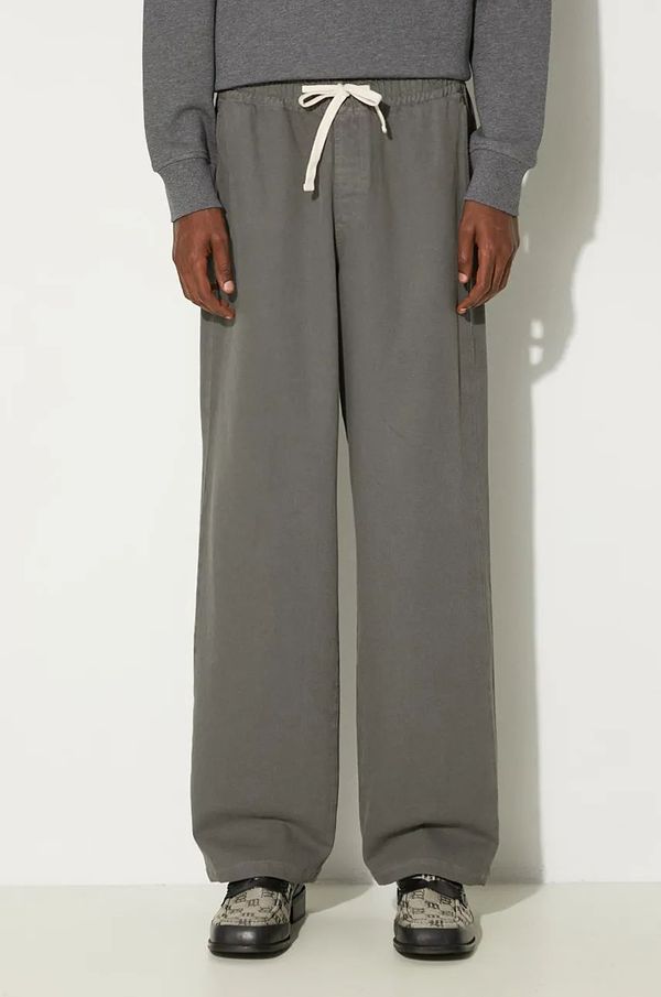 A.P.C. Pamučne hlače A.P.C. Pantalon Duke boja: siva, ravni kroj, COHEL-M08466