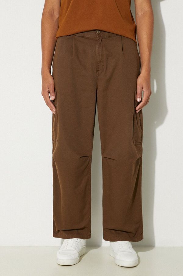 Carhartt WIP Pamučne hlače Carhartt WIP Cole Cargo Pant boja: smeđa, cargo kroj, I031218.2YGD