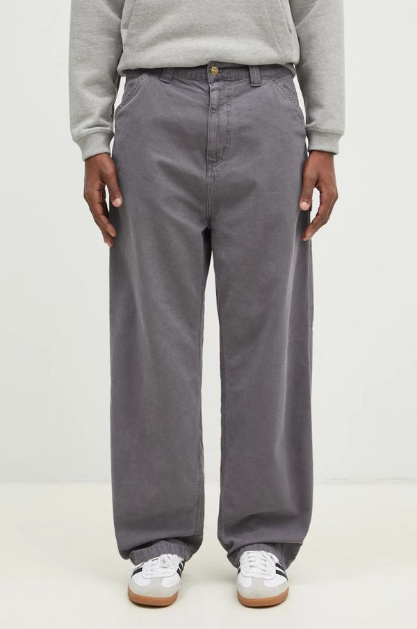 Carhartt WIP Pamučne hlače Carhartt WIP OG Single Knee Pant boja: siva, cargo kroj, I033754.874J