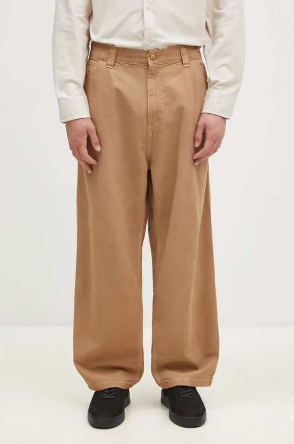 Carhartt WIP Pamučne hlače Carhartt WIP OG Single Knee Pant boja: zelena, ravni kroj, I033754.2FS4J