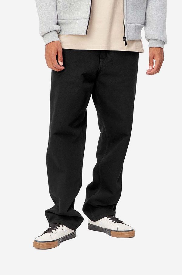 Carhartt WIP Pamučne hlače Carhartt WIP Simple Pant boja: crna, ravni kroj, I031220-BLACK