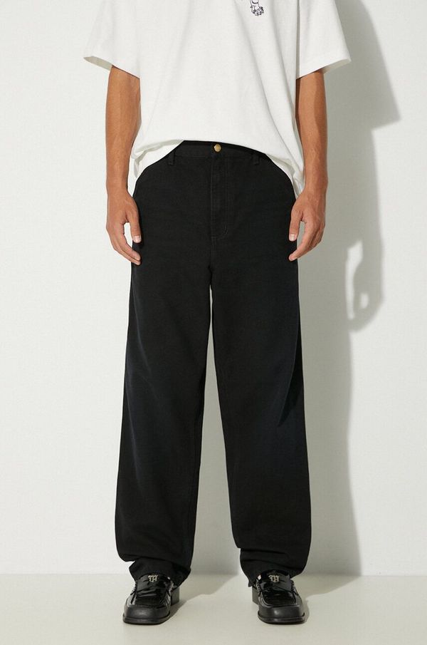 Carhartt WIP Pamučne hlače Carhartt WIP Simple Pant boja: crna, ravni kroj, I031220.893K
