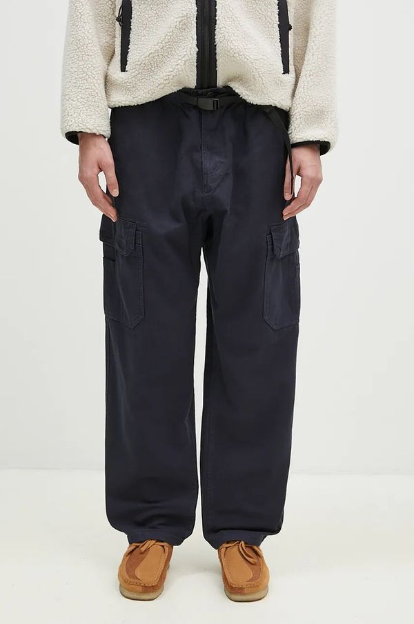 Gramicci Pamučne hlače Gramicci Summit Cargo Pant boja: tamno plava, cargo kroj, G4FM.P008