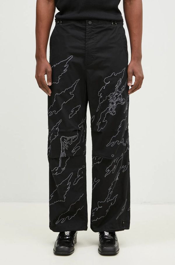 Maharishi Pamučne hlače Maharishi Dpm: Sparse Bonsai Snopants boja: crna, ravni kroj, 5340.BLACK