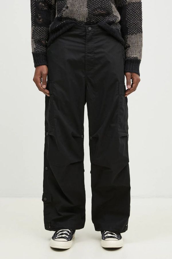 Maharishi Pamučne hlače Maharishi Original Cargo Snopants Loose boja: crna, ravni kroj, 5300.BLACK