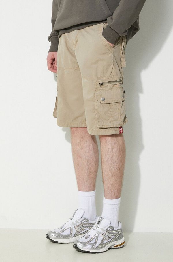 Alpha Industries Pamučne kratke hlače Alpha Industries boja: bež, 136250
