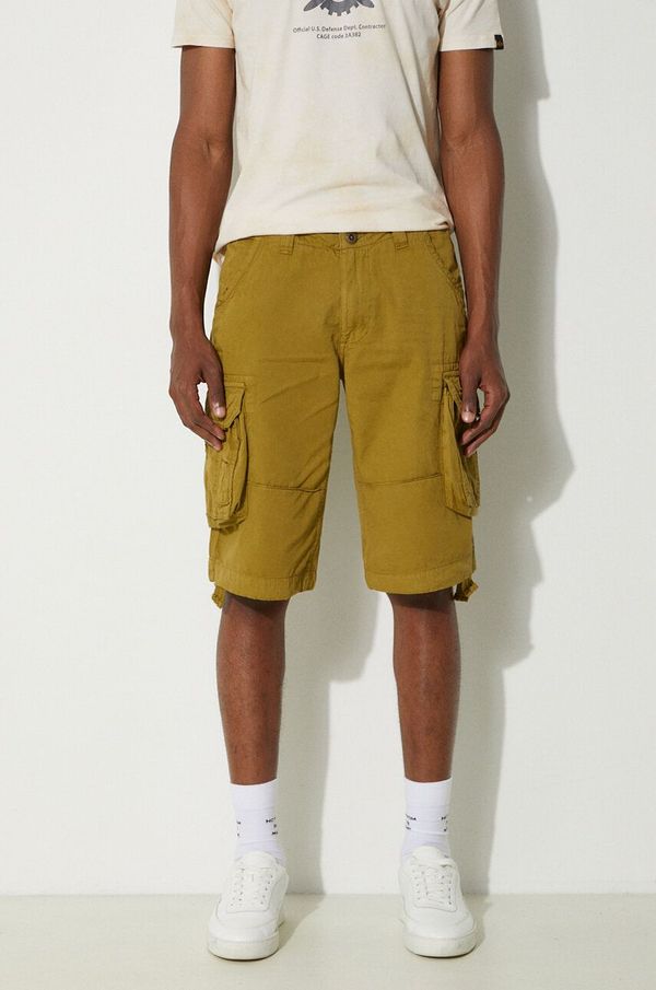 Alpha Industries Pamučne kratke hlače Alpha Industries Jet Short boja: smeđa, 191200.440-brown