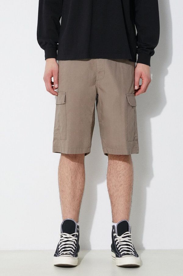 Carhartt WIP Pamučne kratke hlače Carhartt WIP Aviation boja: bež, I028245.1YJ02