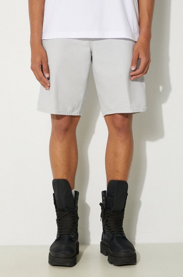 Carhartt WIP Pamučne kratke hlače Carhartt WIP Single Knee Short boja: siva, I027942.29J02
