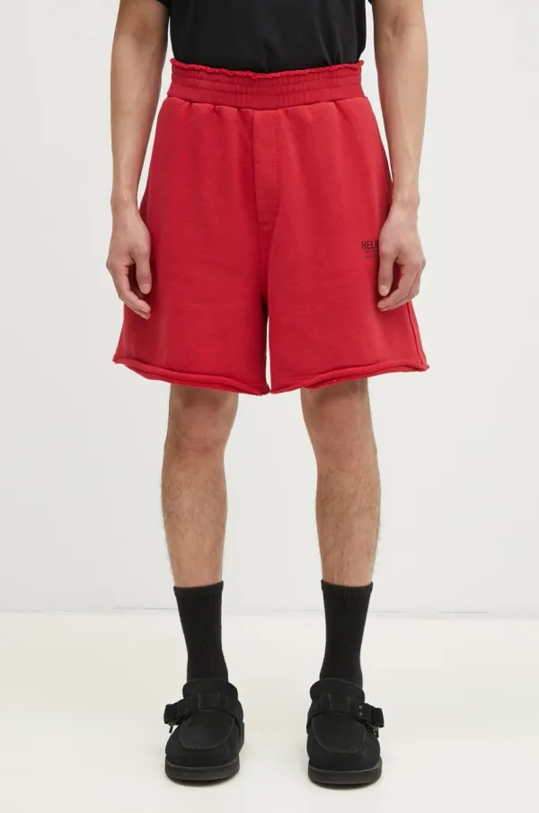 Helmut Lang Pamučne kratke hlače Helmut Lang Pstcard Mini Sh.Cmbd boja: crvena, O10HM209