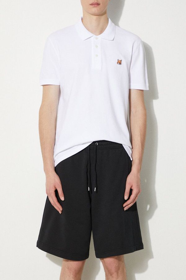 Maison Kitsuné Pamučne kratke hlače Maison Kitsuné Bold Fox Head Patch Oversize Jog Shorts boja: crna, MM01121KM0001