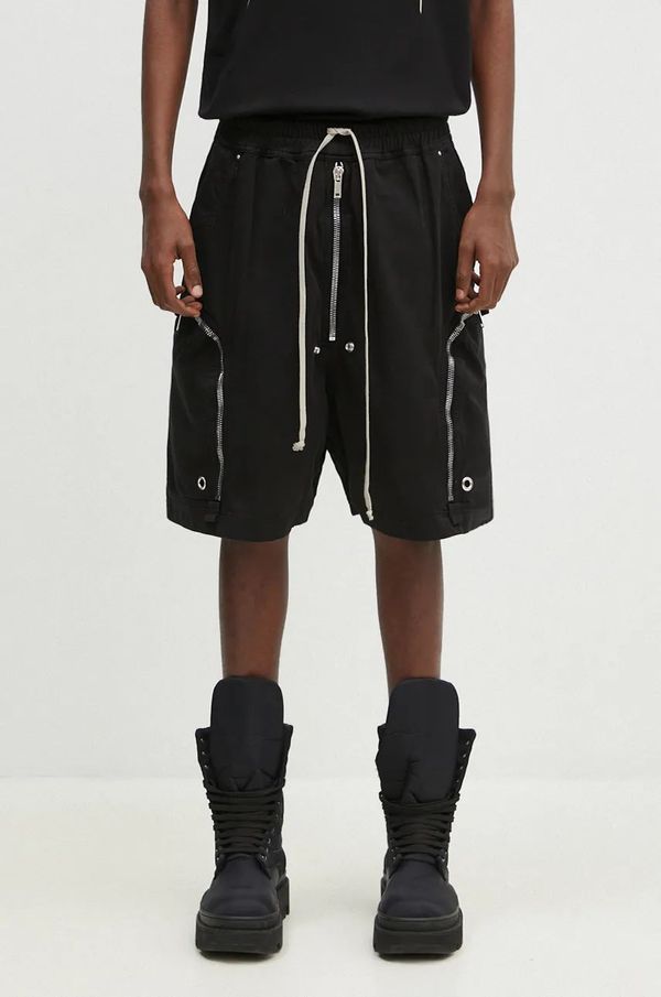 Rick Owens Pamučne kratke hlače Rick Owens Bauhaus boja: crna, DU02D2389.TW