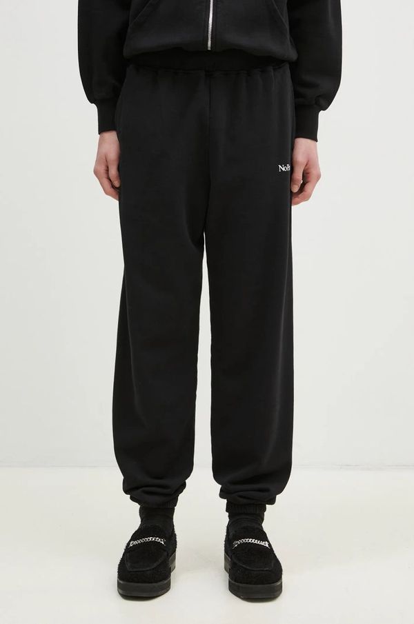 No Problemo Pamučni donji dio trenirke No Problemo Mini Problemo Sweatpant boja: crna, s tiskom, NP30009.02