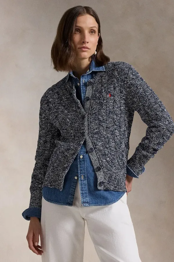 Polo Ralph Lauren Pamučni kardigan Polo Ralph Lauren boja: bež, 211947926