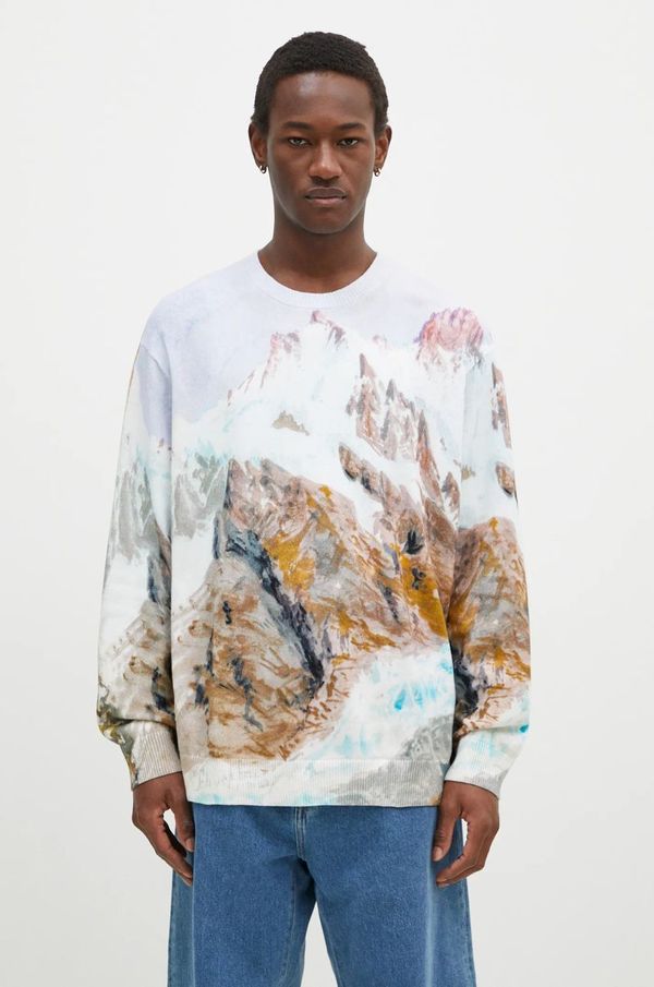 Vans Pamučni pulover Vans Premium Classics LX Printed Knit Sweater lagani, VN000HMFWHT1