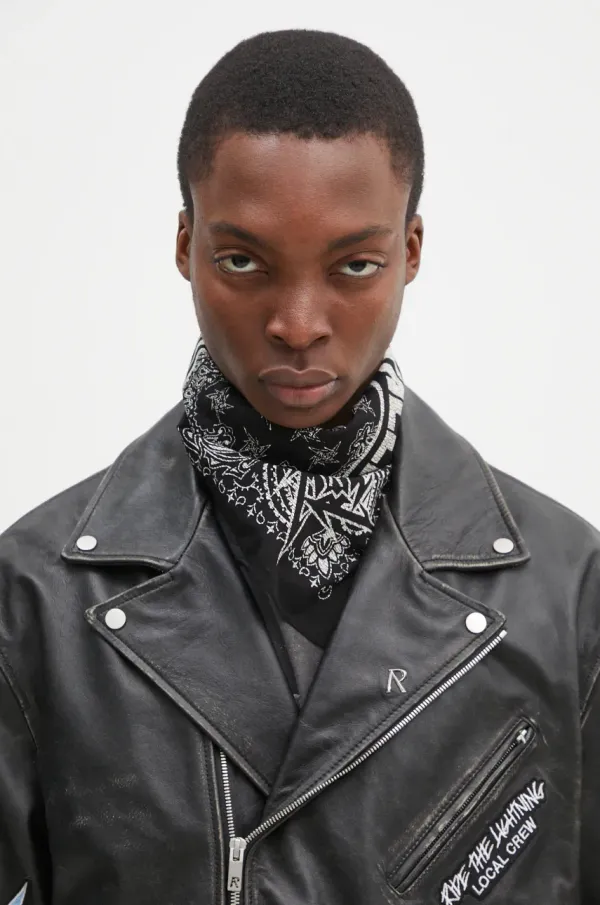 Represent Pamučni šal Represent Metallica Bandana boja: crna, s uzorkom, MLM801.01