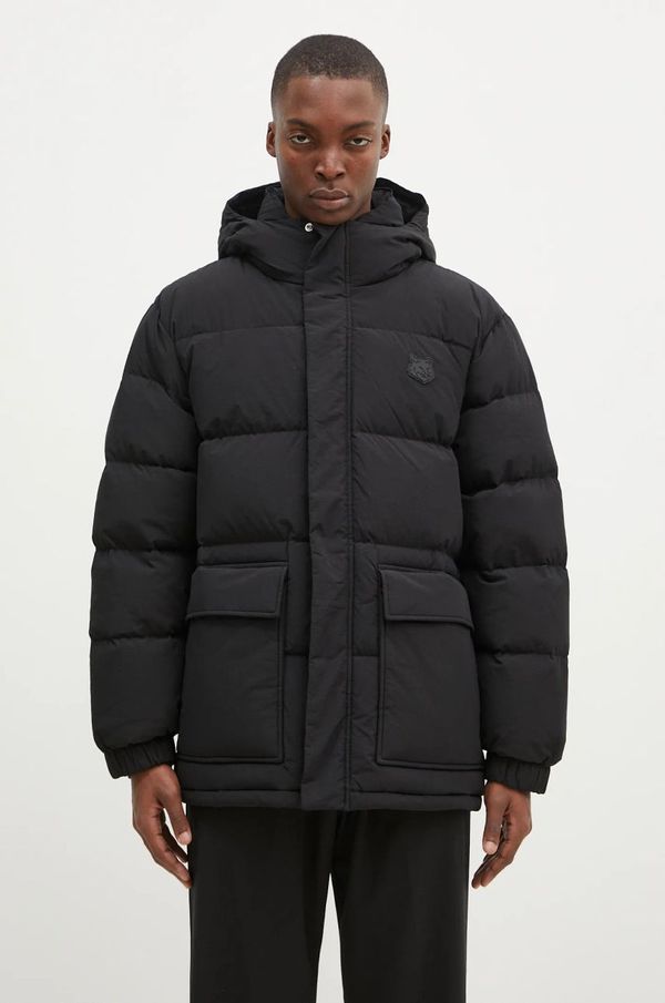Maison Kitsuné Pernata jakna Maison Kitsuné Puffer za muškarce, boja: crna, za zimu, NM02209WQ4031