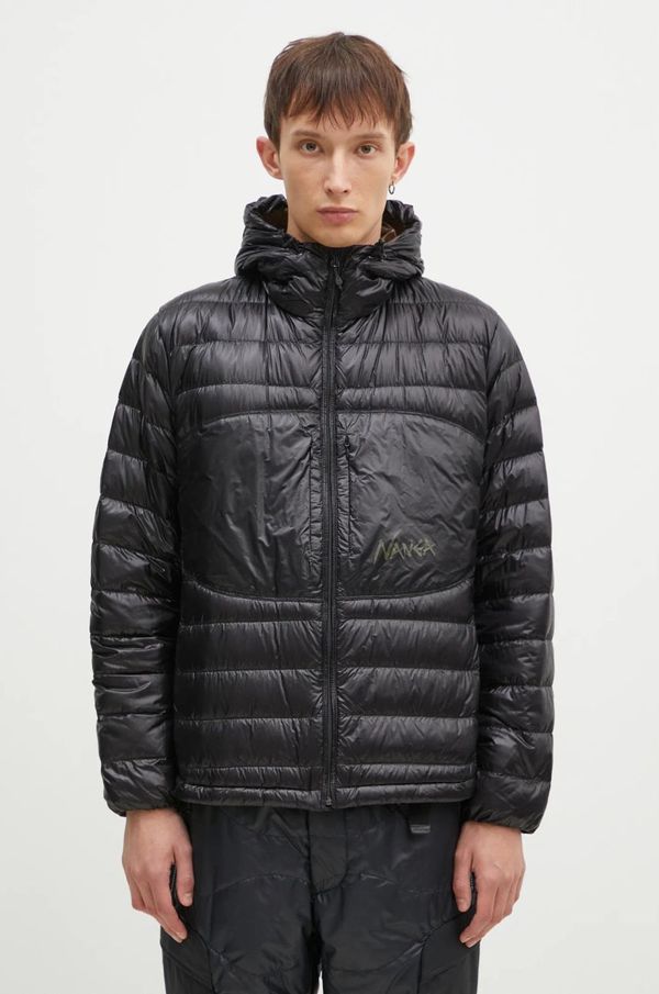 Nanga Pernata jakna Nanga Ultilight Down Parka Packable za muškarce, boja: crna, za prijelazno razdoblje, ND2441.1A401.C