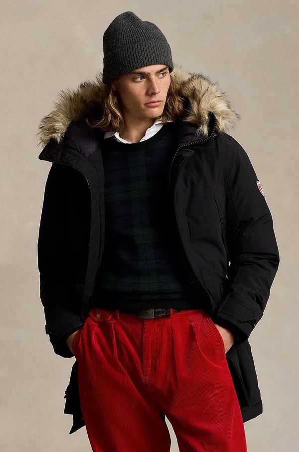 Polo Ralph Lauren Pernata jakna Polo Ralph Lauren za muškarce, boja: crna, za zimu, 710940235