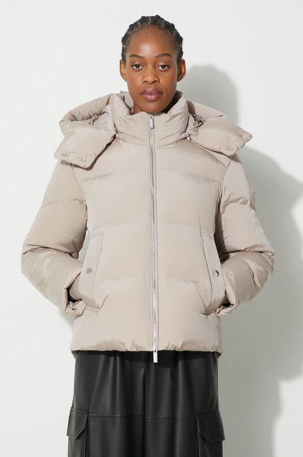 Woolrich Pernata jakna Woolrich za žene, boja: bež, za zimu