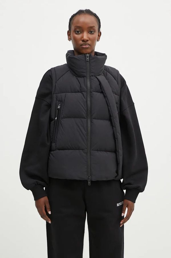 Y-3 Pernati prsluk Y-3 Puff Vest za žene, boja: crna, za zimu, JD9798