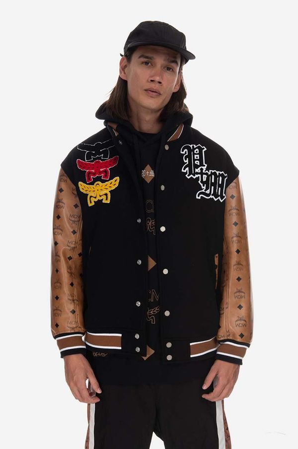 Phenomenon Bomber jakna s primjesom vune Phenomenon x MCM Stadium boja: crna, za prijelazno razdoblje, MHJDSJP01BK-BK