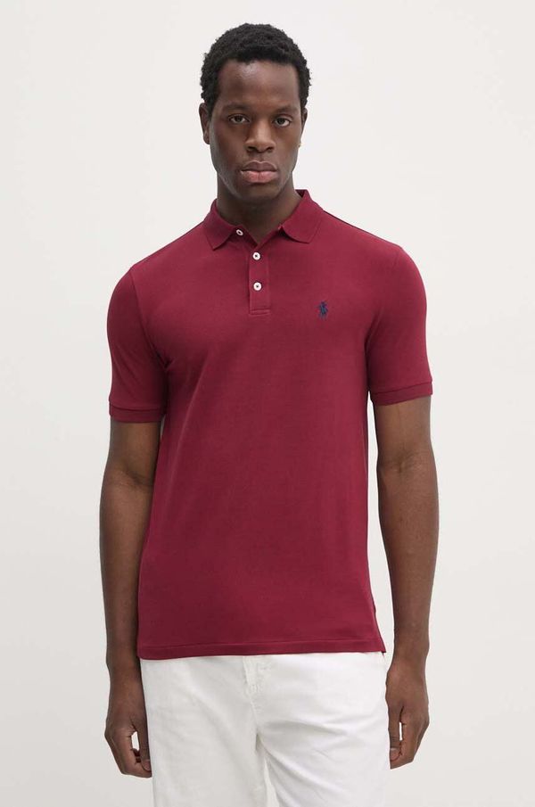 Polo Ralph Lauren Polo majica Polo Ralph Lauren za muškarce, boja: bordo, bez uzorka, 710941439