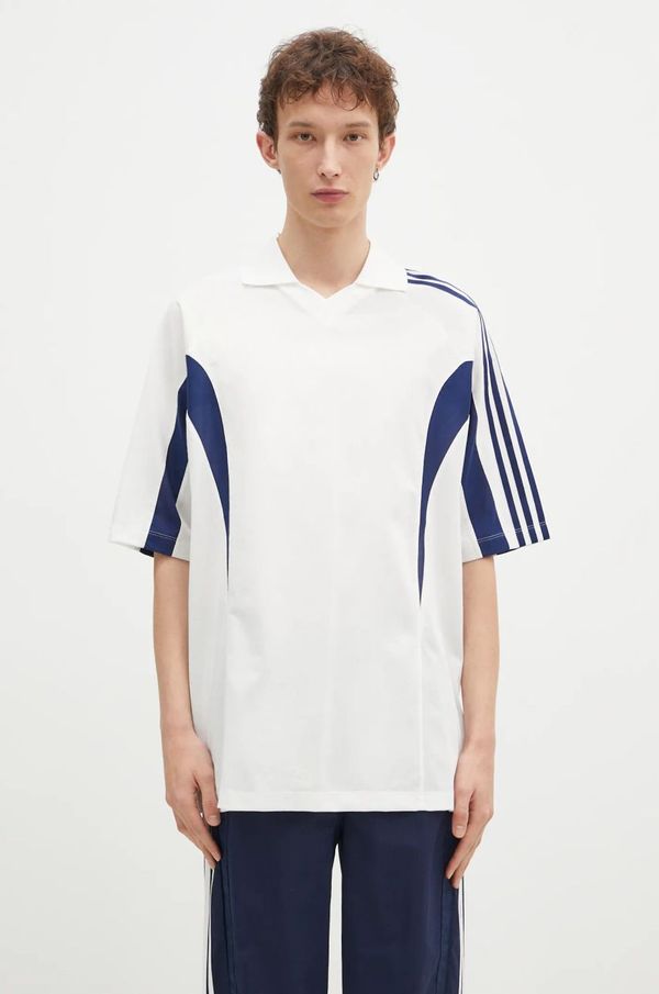 Y-3 Polo majica Y-3 Cut Line Tee za muškarce, boja: bijela, s aplikacijom, JM3222