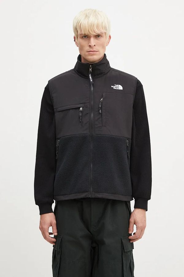 The North Face Prsluk The North Face Retro Denali Vest za muškarce, boja: crna, za prijelazno razdoblje, NF0A88XJJK31