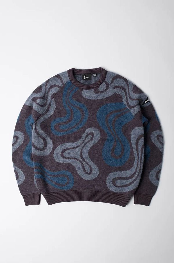 by Parra Pulover s dodatkom vune by Parra Stupid Lava Lamp Knitted Pullover za muškarce, boja: bordo, 52415
