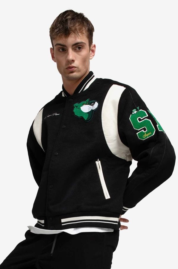 Puma Bomber jakna s primjesom vune Puma The Mascot T7 boja: crna, 535796.01-black