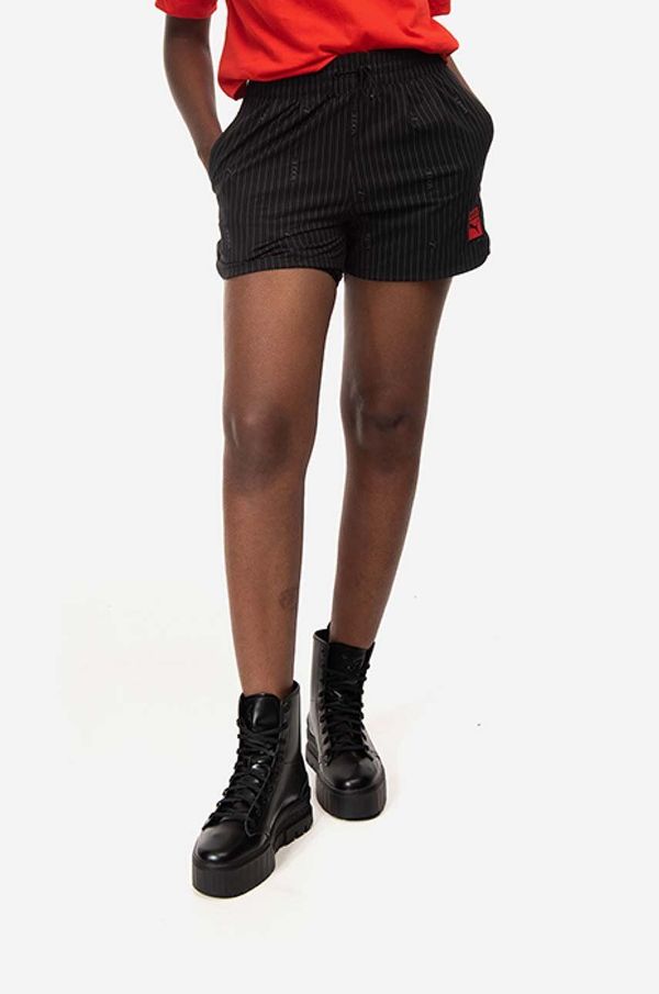 Puma Kratke hlače Puma x Vogue Woven Shorts za žene, boja: crna, s uzorkom, srednje visoki struk, 534693.01-black