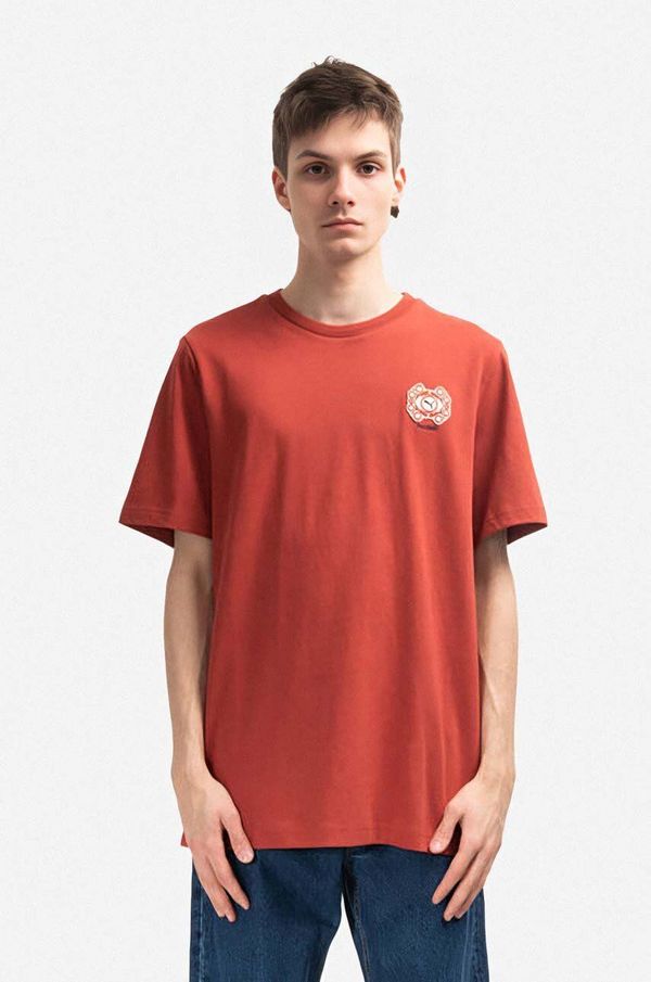 Puma Pamučna majica Puma x Palomo Tee boja: crvena, 535966.77-red