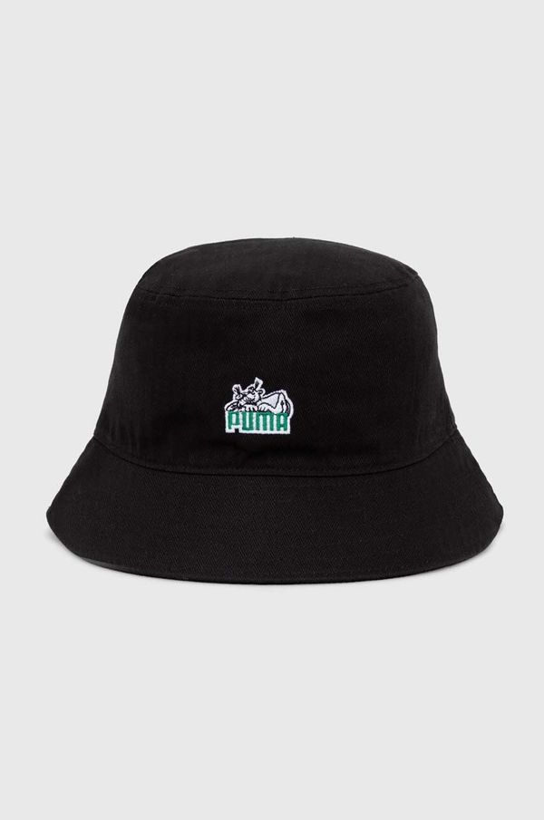 Puma Pamučni šešir Puma Skate Bucket boja: crna, pamučni, 025133
