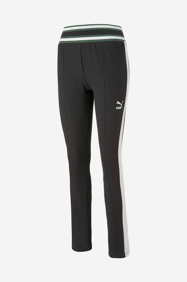 Puma Tajice Puma za žene, boja: crna, s uzorkom, 620259.01-black