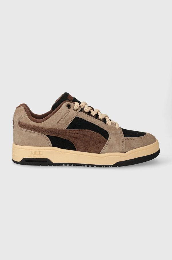 Puma Tenisice od brušene kože Puma Slipstream Lo Texture boja: smeđa, 393131