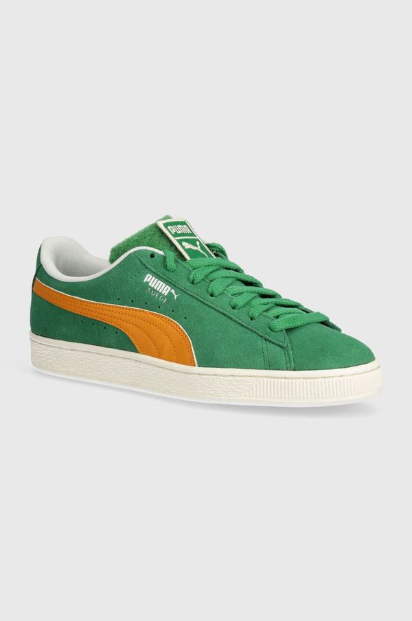 Puma Tenisice od brušene kože Puma Suede Patch boja: zelena, 395388